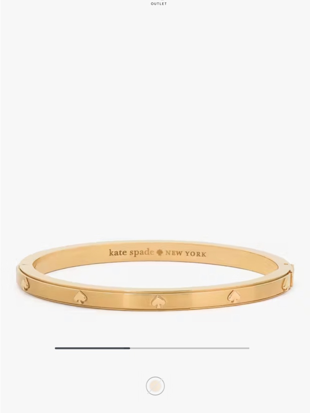 Kate Spade ♠️ Gold Bangle